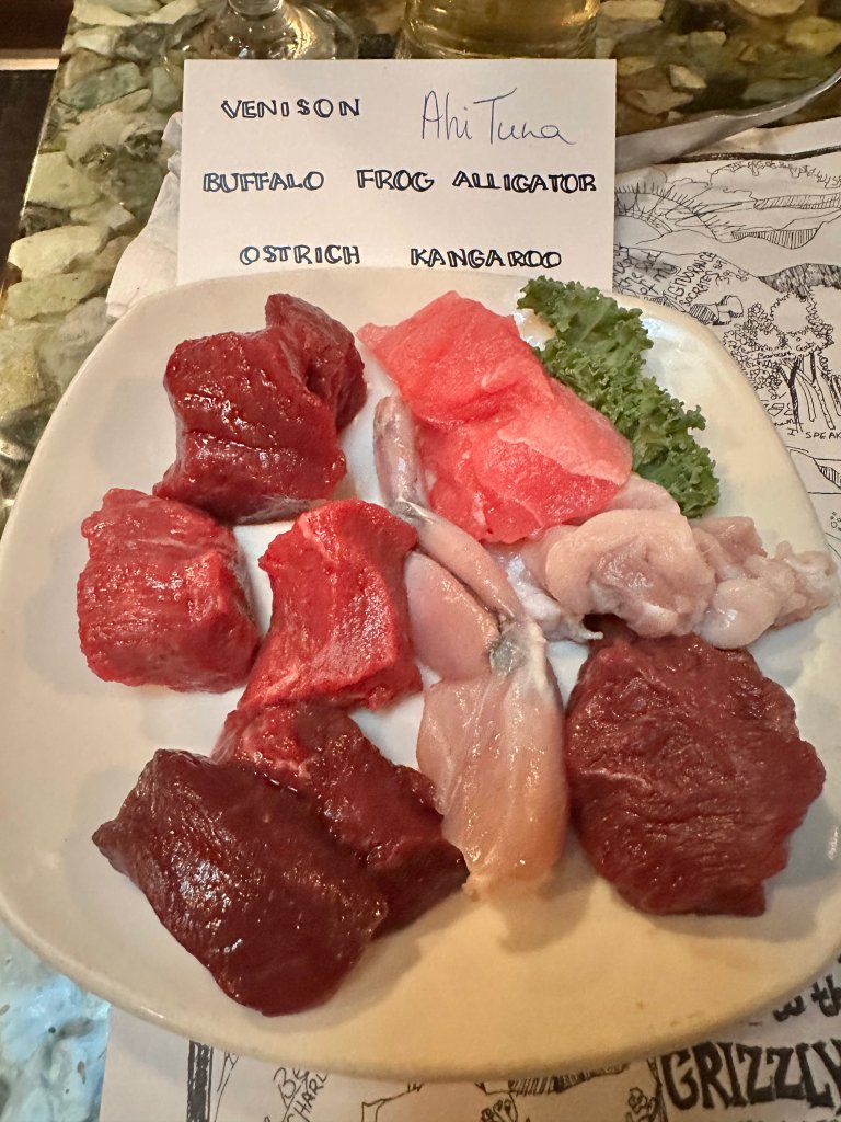 Grizzly House Exotic Meat Selection