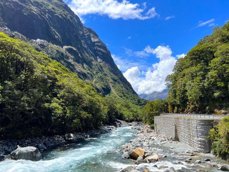 Viewpoint across from Christie Falls