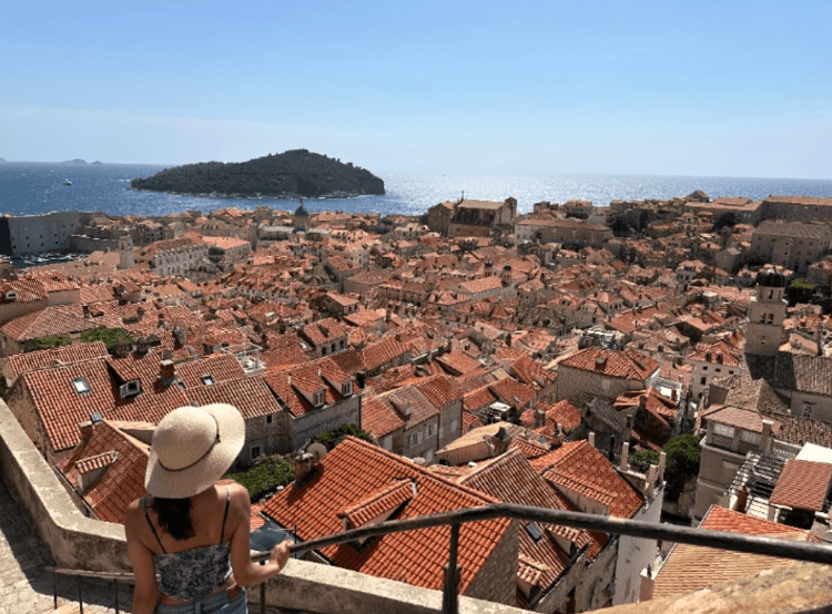 Dubrovnik City Red Tiled Roofs