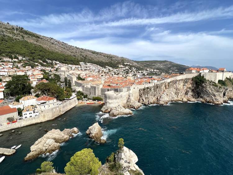Viewpoint of Dubrovnik from Fort Lovrijenac