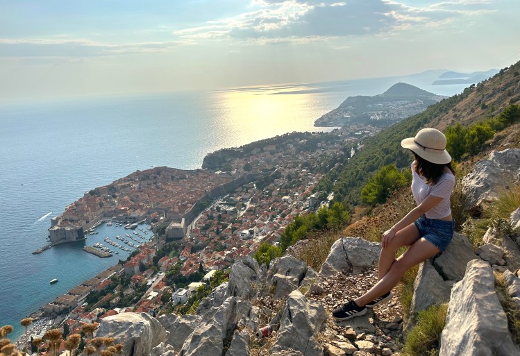 View of Dubrovnik from mountain