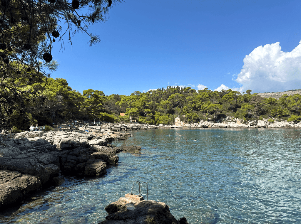 Lokrum Island coastal swimming
