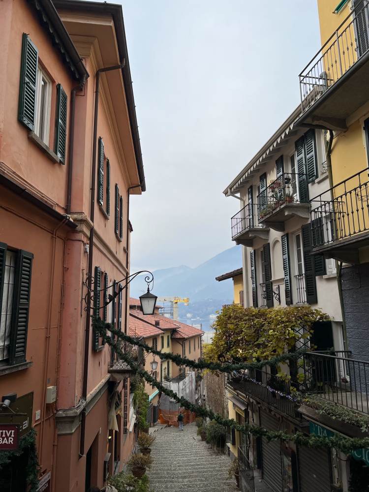 Italian hilltop street