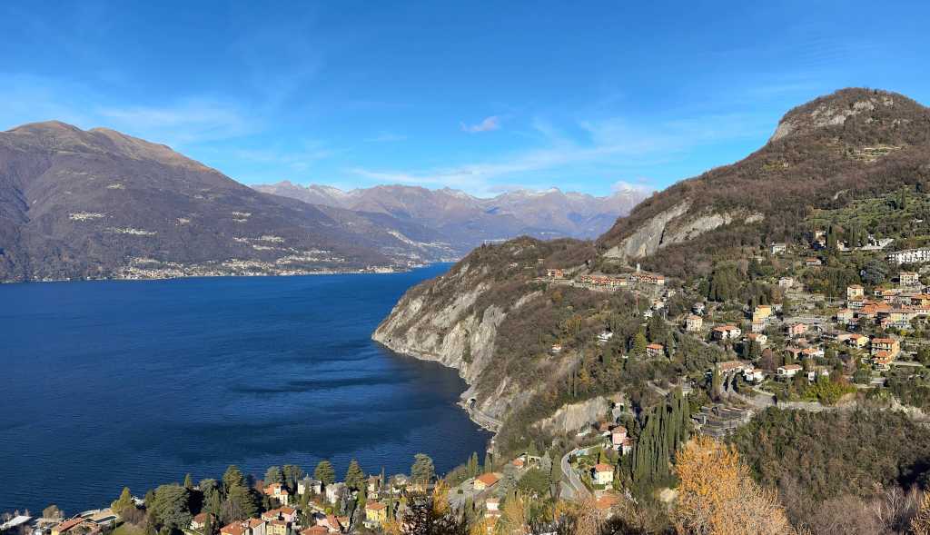 Lake Como coastal view