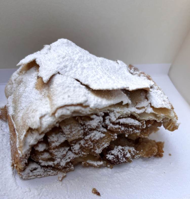 Apple strudel from Café Central