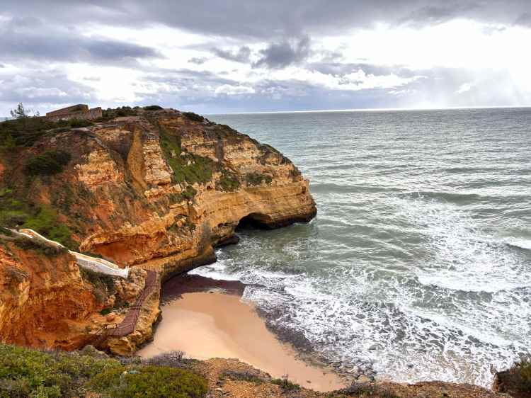 Coastal view point of Praia do Monte Carvoeiro