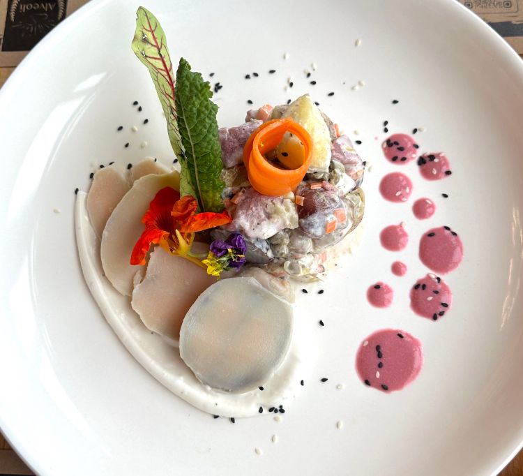 Abalone at Alveoli Serrano Restaurant