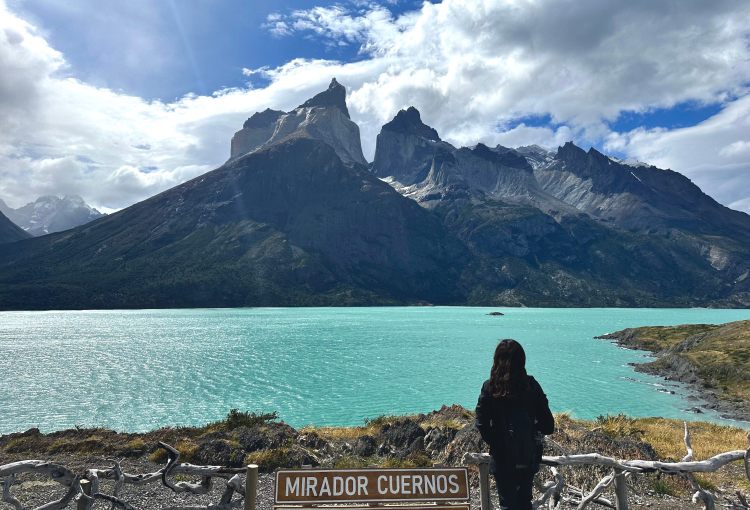 Mirador Cuernos view of lake and mountains