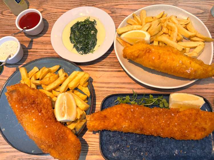 Fish & chips at Seashell of Lisson Grove