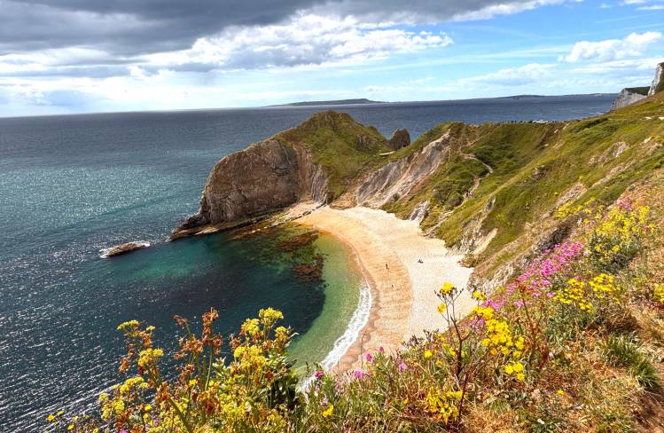Coastal view of beach