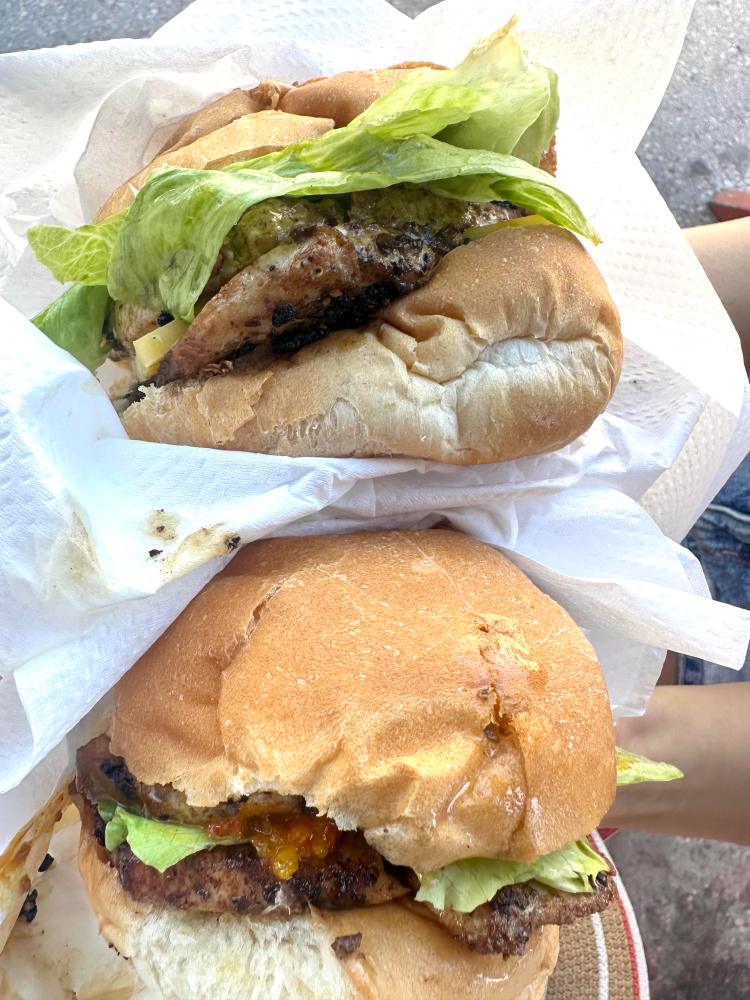 Fish sandwich. at Cuzz Cafe Fish Stand