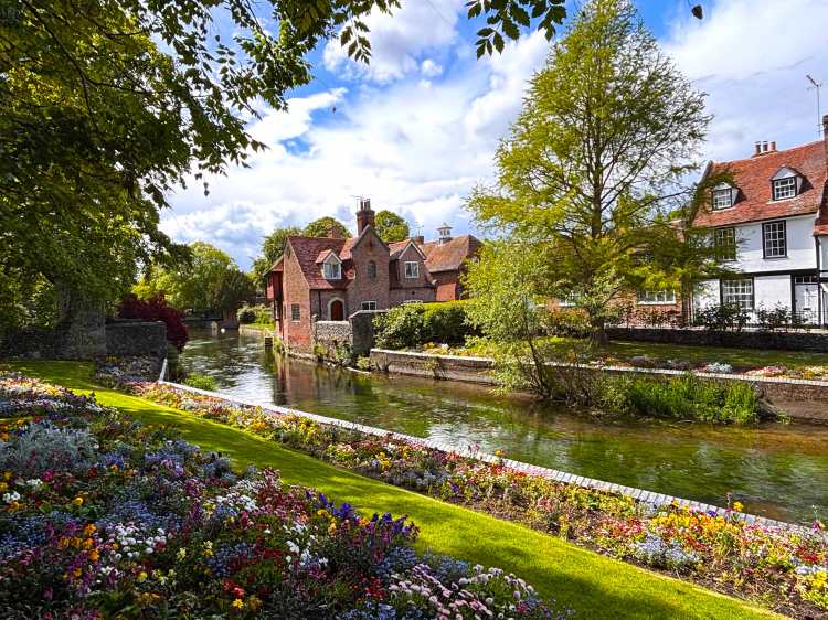 Garden and canal view at Westgate Gardens