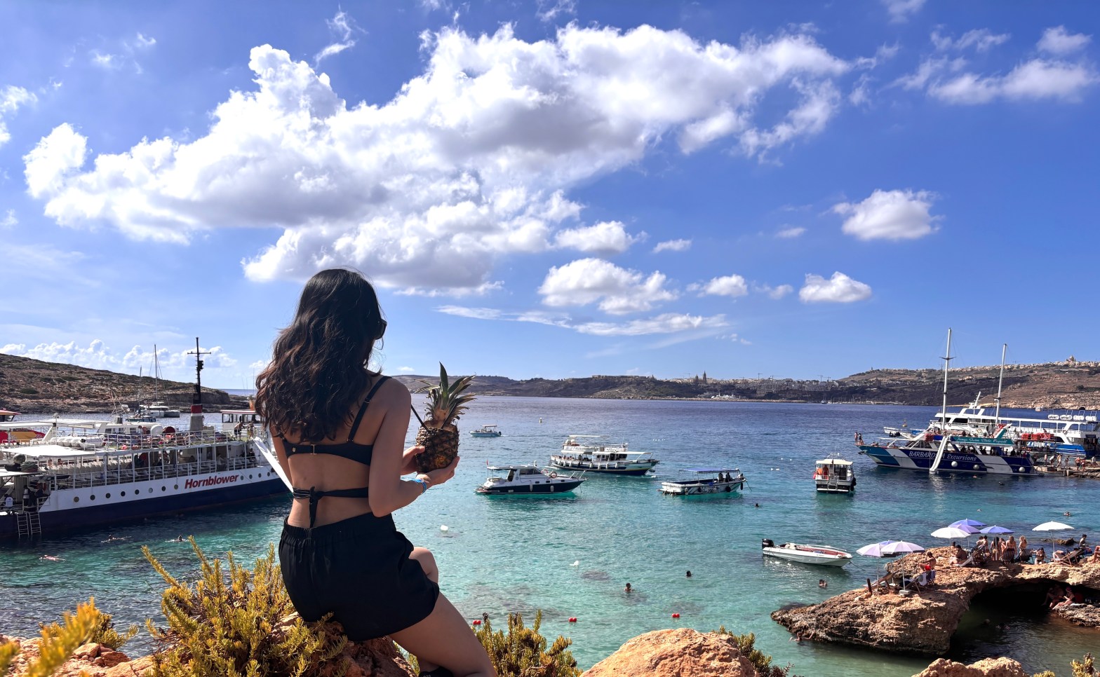 Cliff looking over Comino