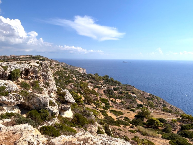 Cliff view from Dingli Cliffs