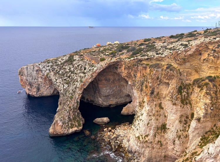 Blue Grotto Viewpoint of a rock in arch formation